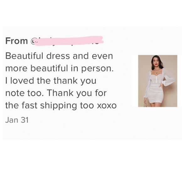 White on Nude Sweetheart Neck Mini Dress - Picture 7 of 8